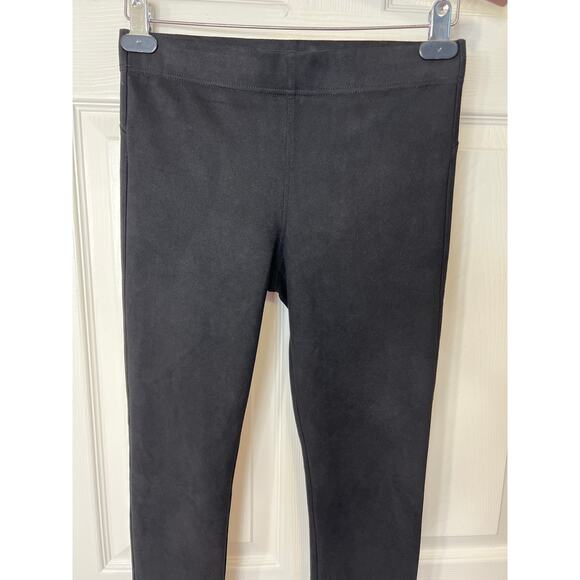David Lerner New York Barlow Faux Suede Soft Legging Pant Black Small 4-6 - Picture 2 of 8